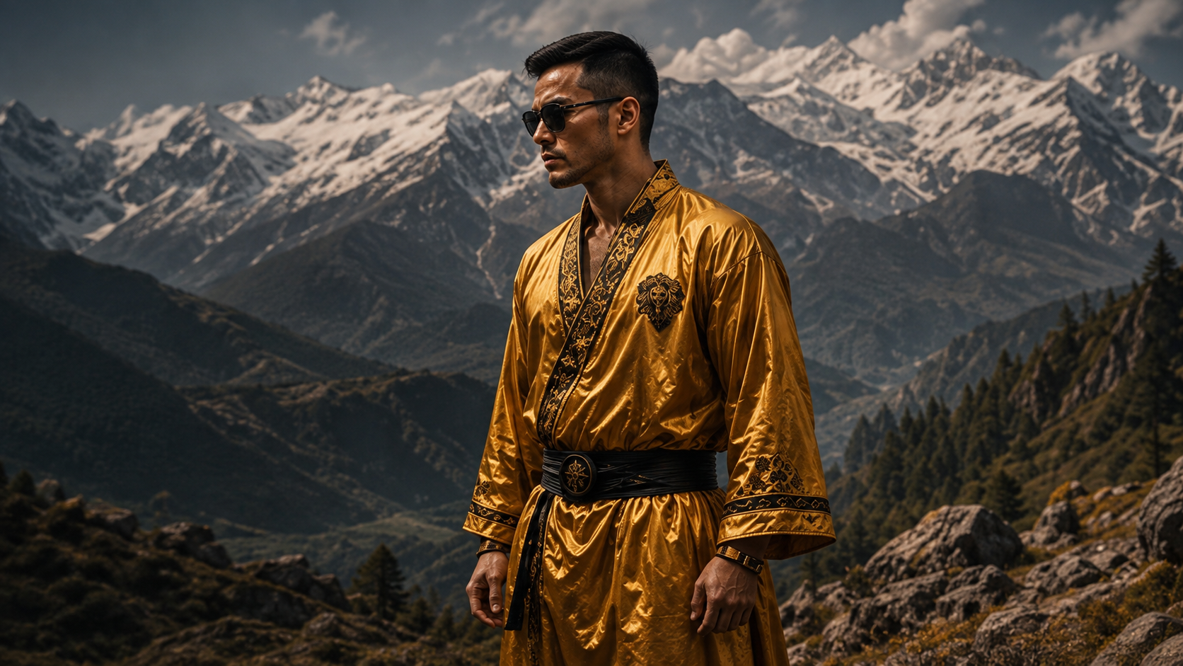 Model in the Mountain collection setting